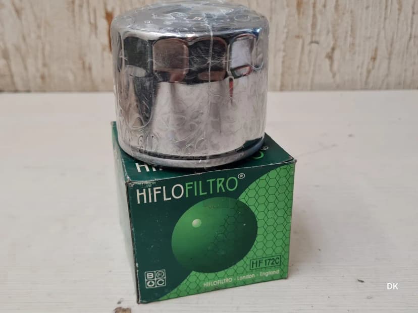 Harley Davidson Chrome Oil Filter HF172C 63782-80 HIFLOFILTRO