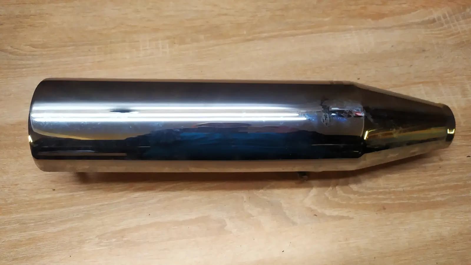 Harley Davidson Polished Chrome Exhaust Heat Shield / Guard / Header / Cover