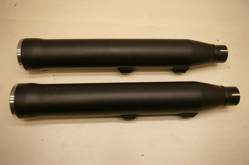 Harley Davidson FLST 2007 - 2017 Cobra Race Pro Black Exhaust Mufflers 
