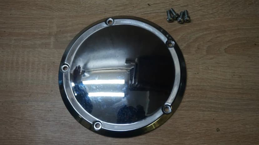 Used OEM Harley Davidson 2016 Tri Glide Chrome Derby Cover 25700389
